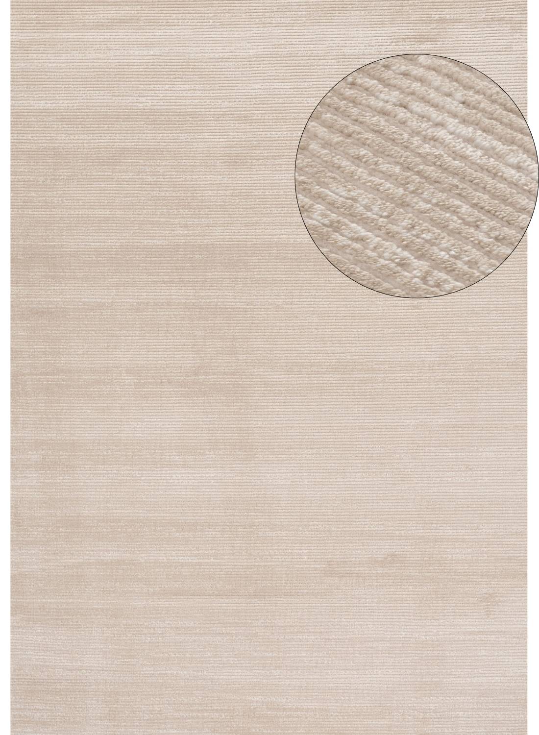 Carmel Beige-Cream Striped Rug | 6020