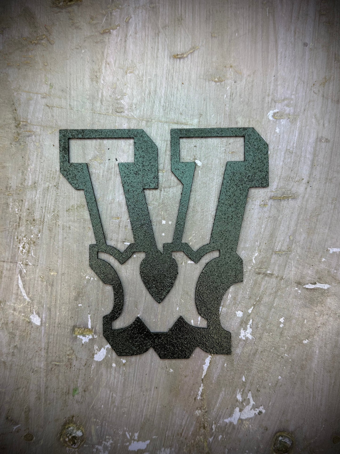 A-Z Rustic 5" or 12" Black Metal Carnival Letters.