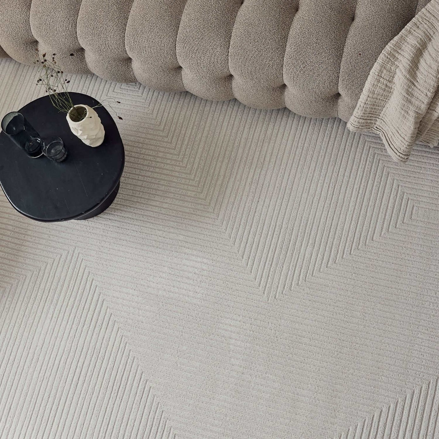 Carmel Cream Geometric Rug | 6040