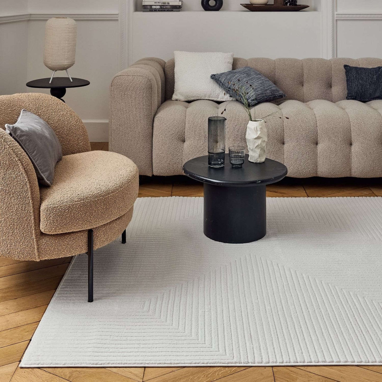 Carmel Cream Geometric Rug | 6040