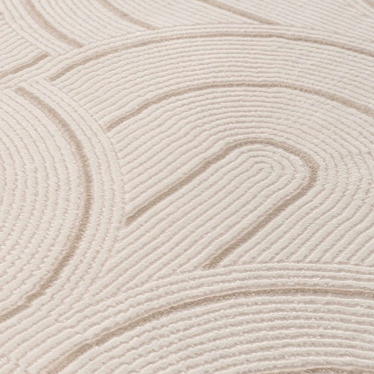 Carmel Cream-Beige Geometric Rug | 6070