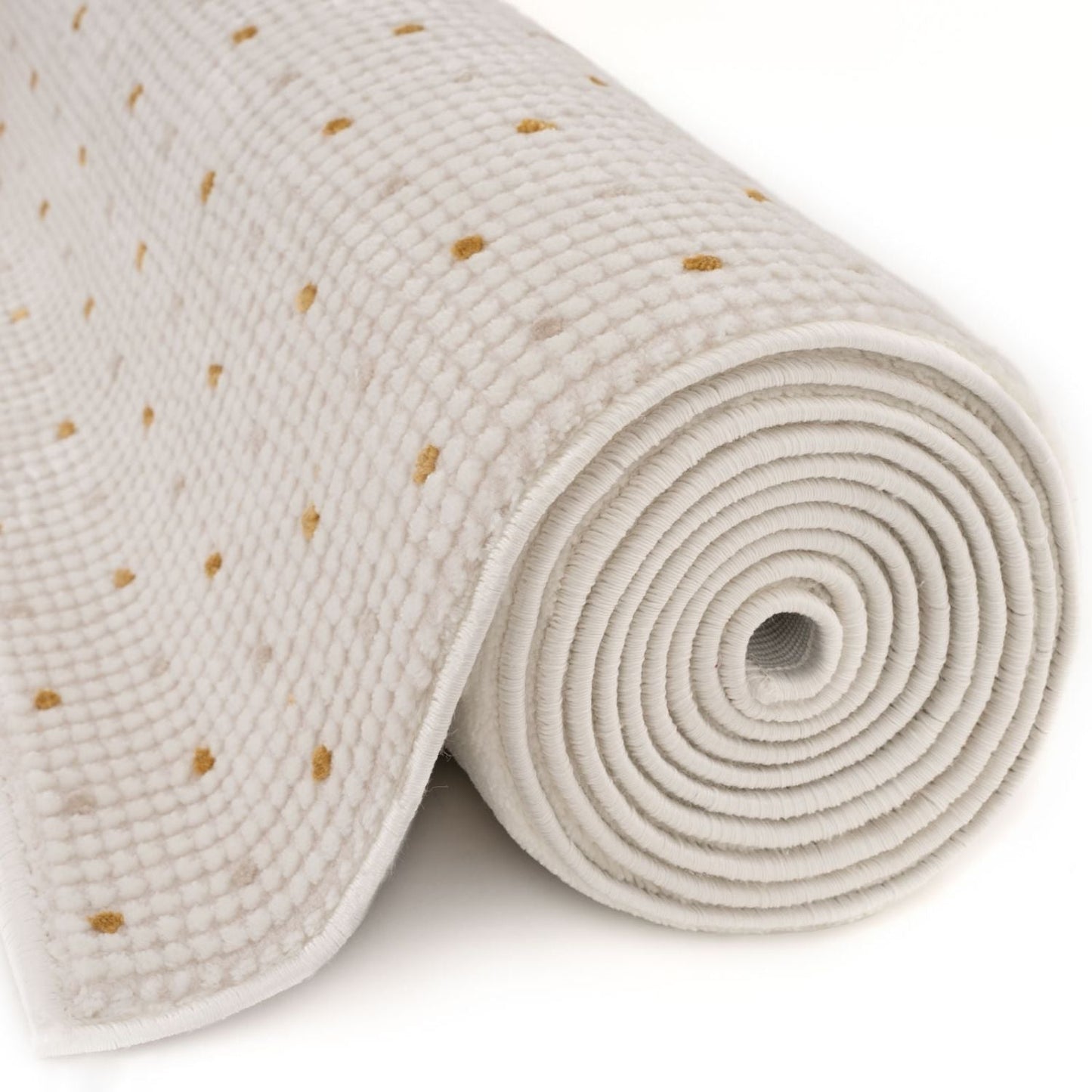 Carmel Cream-Gold Dots Rug | 6080