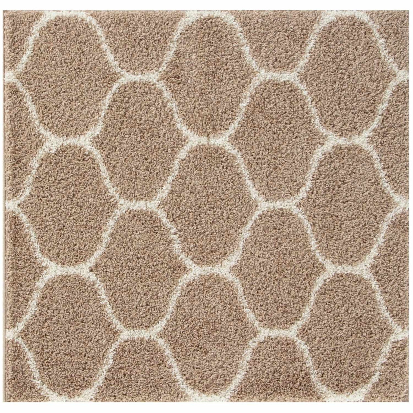 Moroccan Beige Shaggy Rug | 620