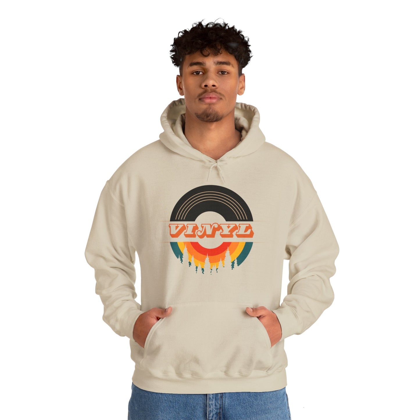 Vinyl Record Logo Men's Hoodie