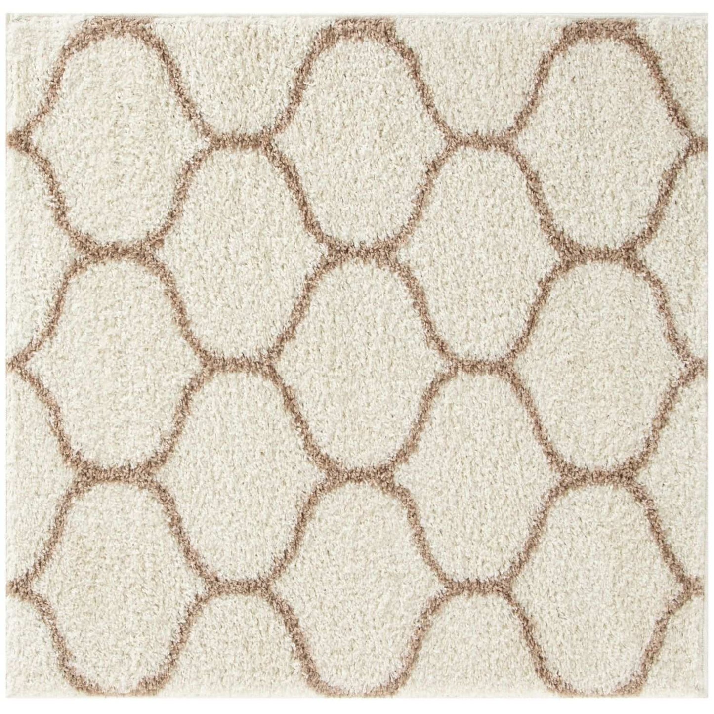 Moroccan Ivory Shaggy Rug | 630