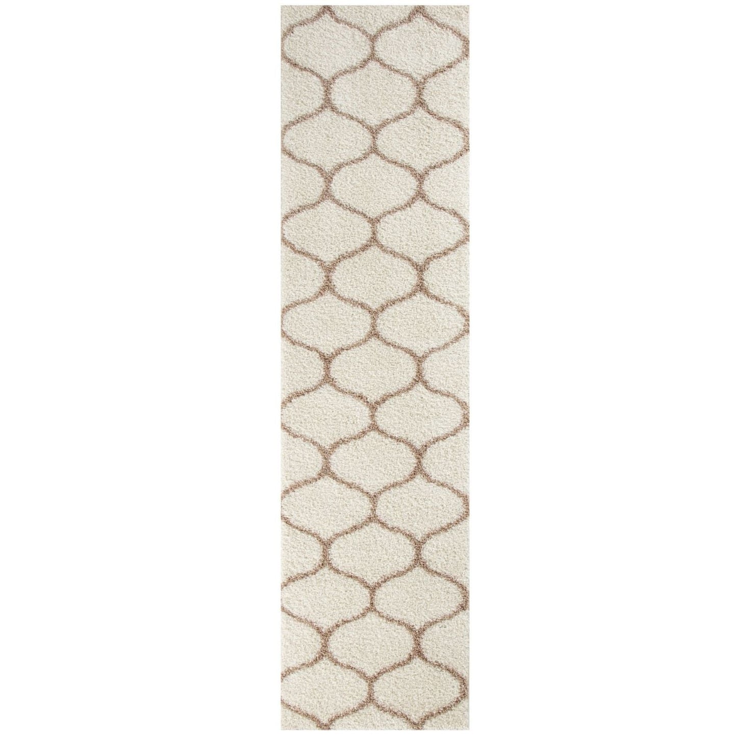 Moroccan Ivory Shaggy Rug | 630