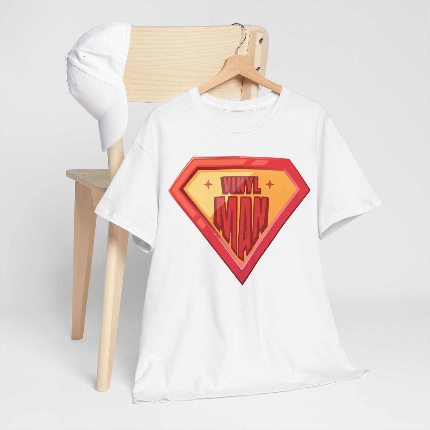 'Vinyl Man' Men's Superhero T-Shirt