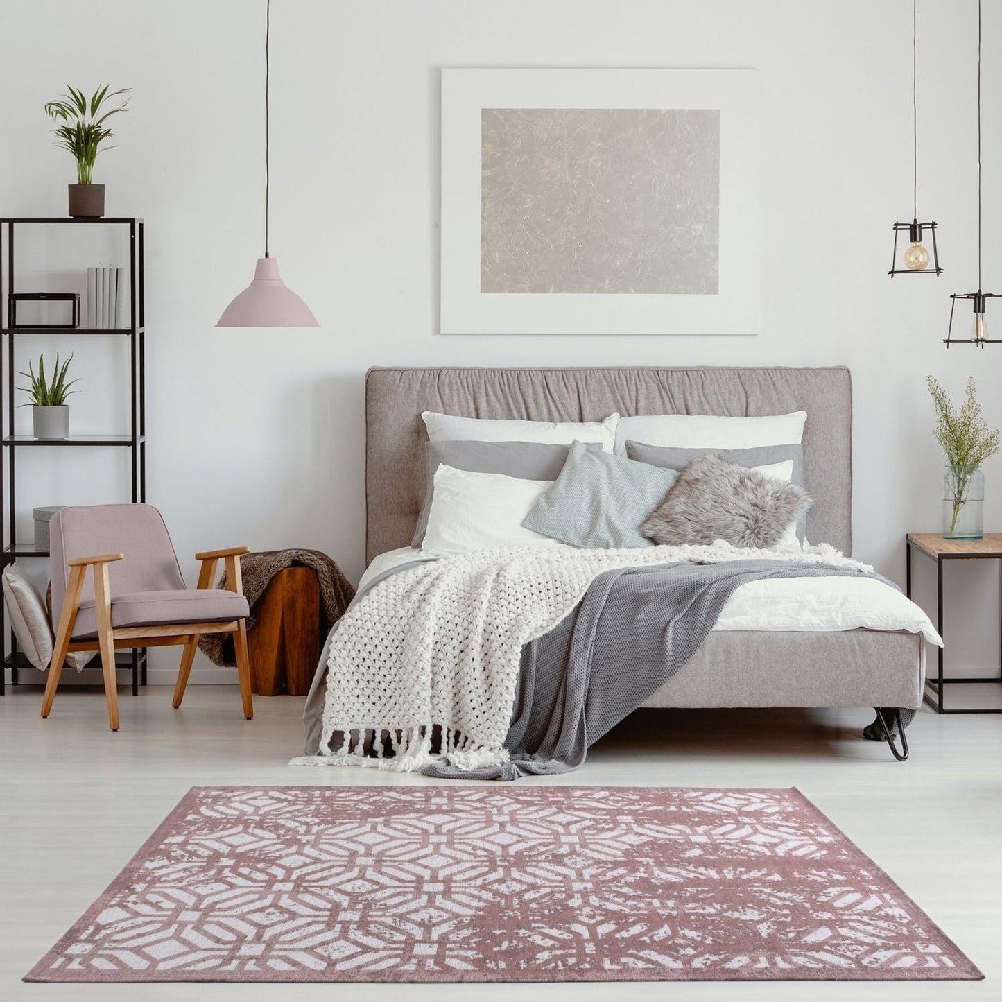 Washable Rug Carina Pink | 6933