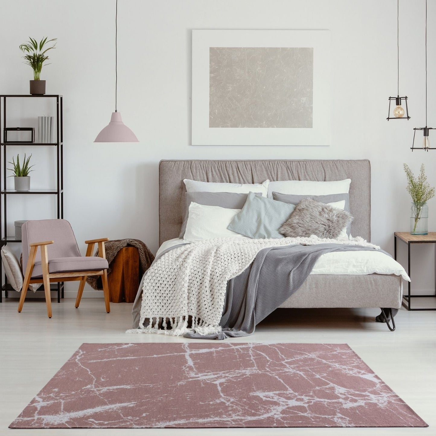 Washable Rug Carina Pink | 6956