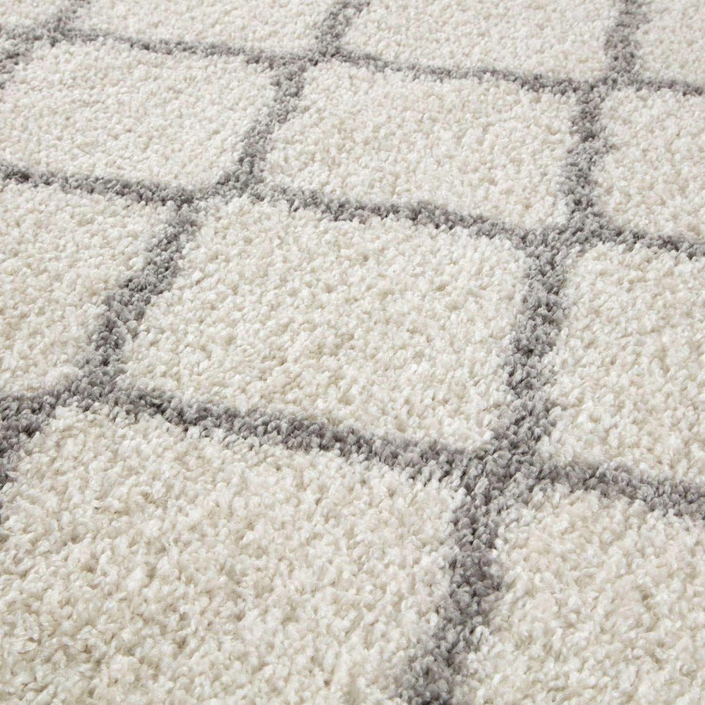 Moroccan Ivory Shaggy Rug | 700