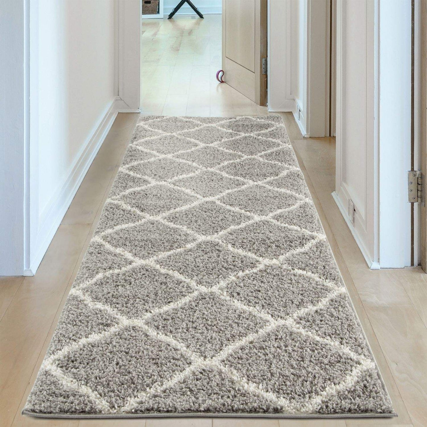 Moroccan Grey Shaggy Rug | 710