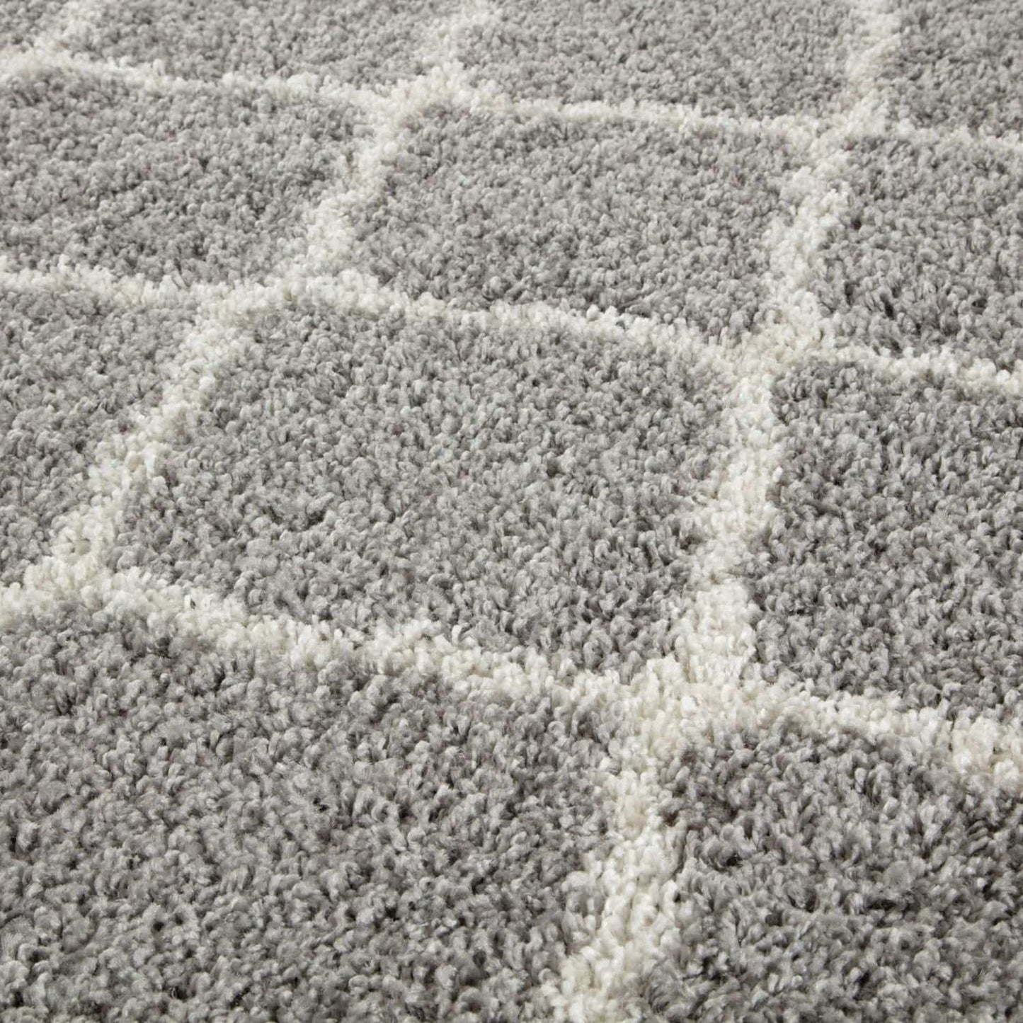 Moroccan Grey Shaggy Rug | 710