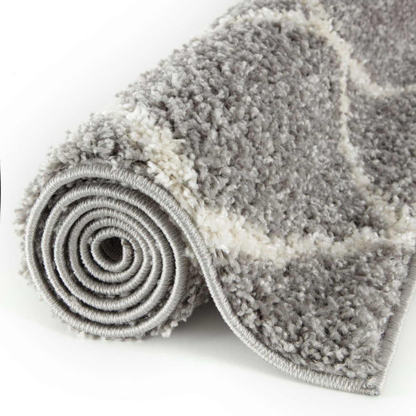 Moroccan Grey Shaggy Rug | 710