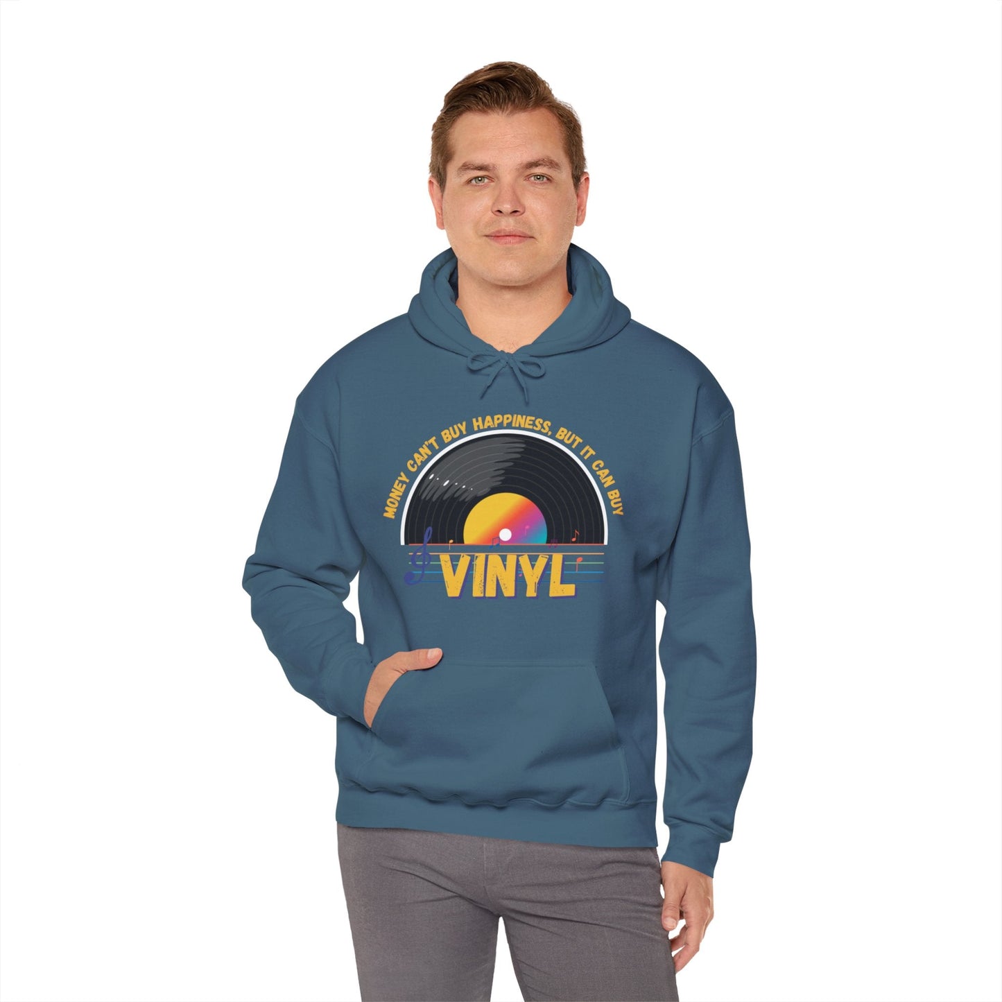 'Money Can't Buy Happiness, But It Can Buy Vinyl' Men's Hoodie