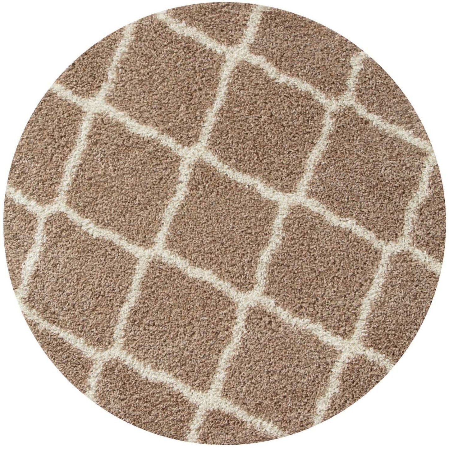 Moroccan Beige Shaggy Rug | 720