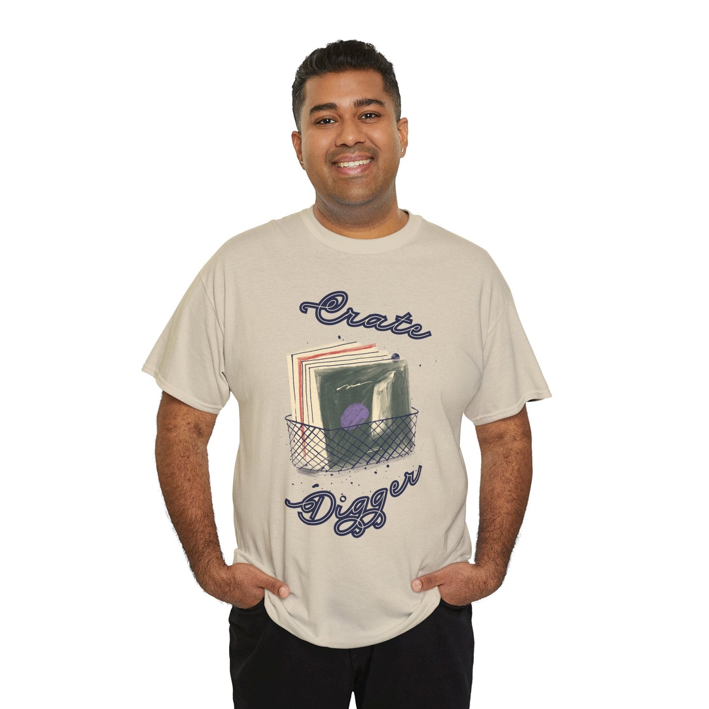 'Crate Digger' Vinyl Records Men's T-Shirt