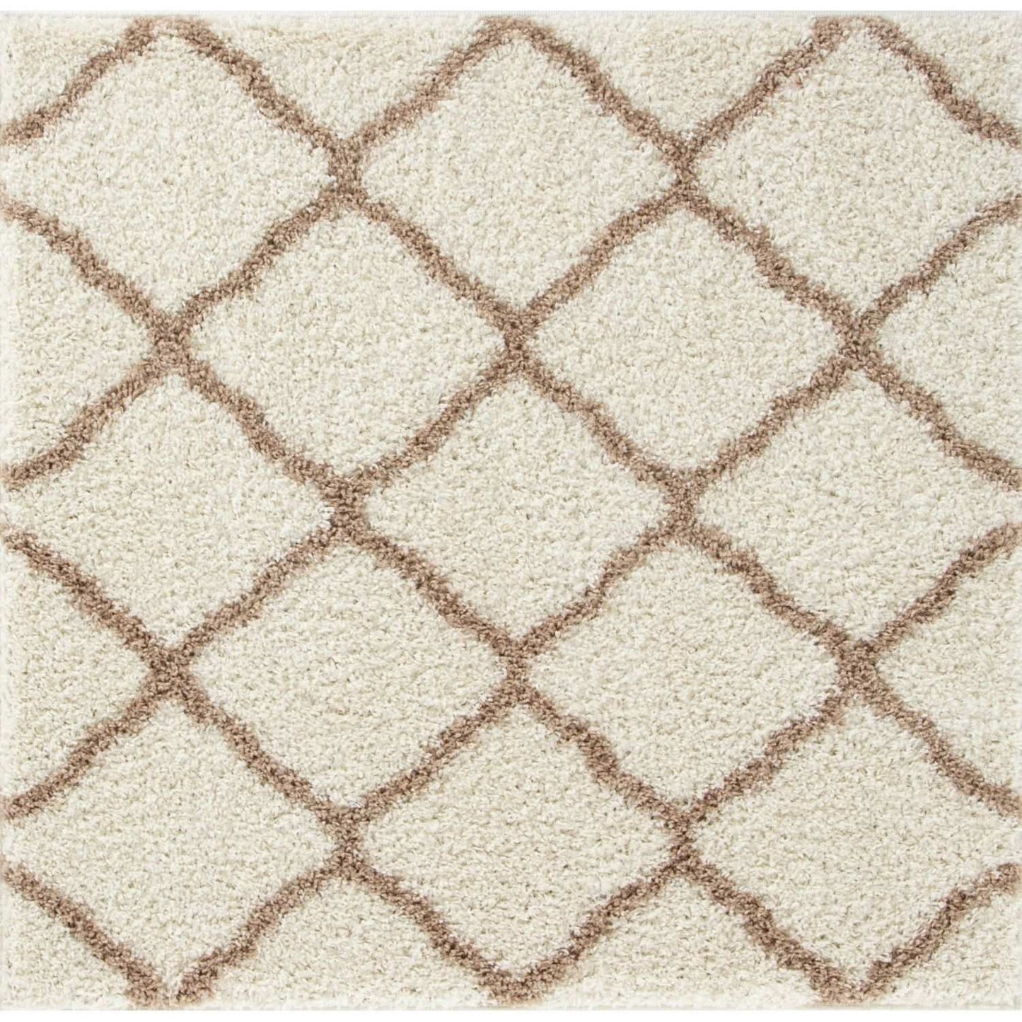 Moroccan Ivory Shaggy Rug | 730