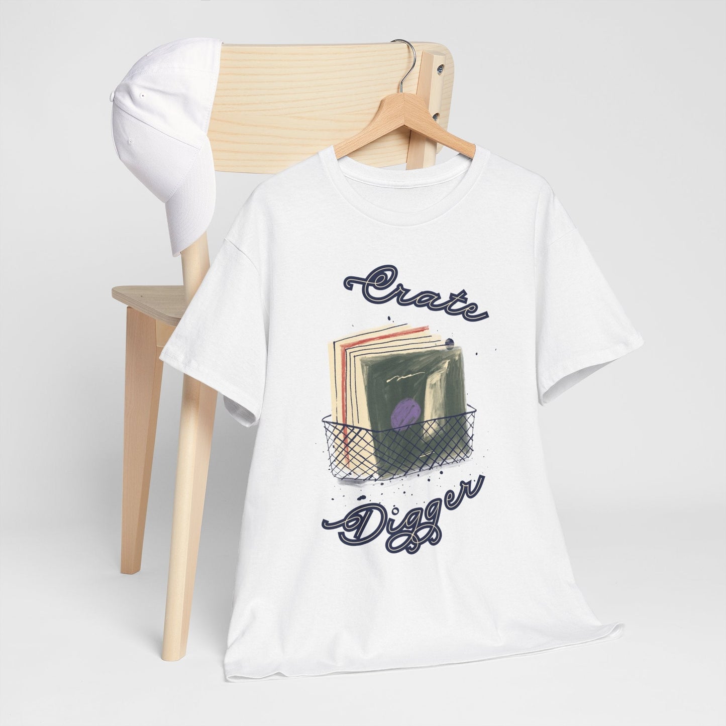 'Crate Digger' Vinyl Records Men's T-Shirt