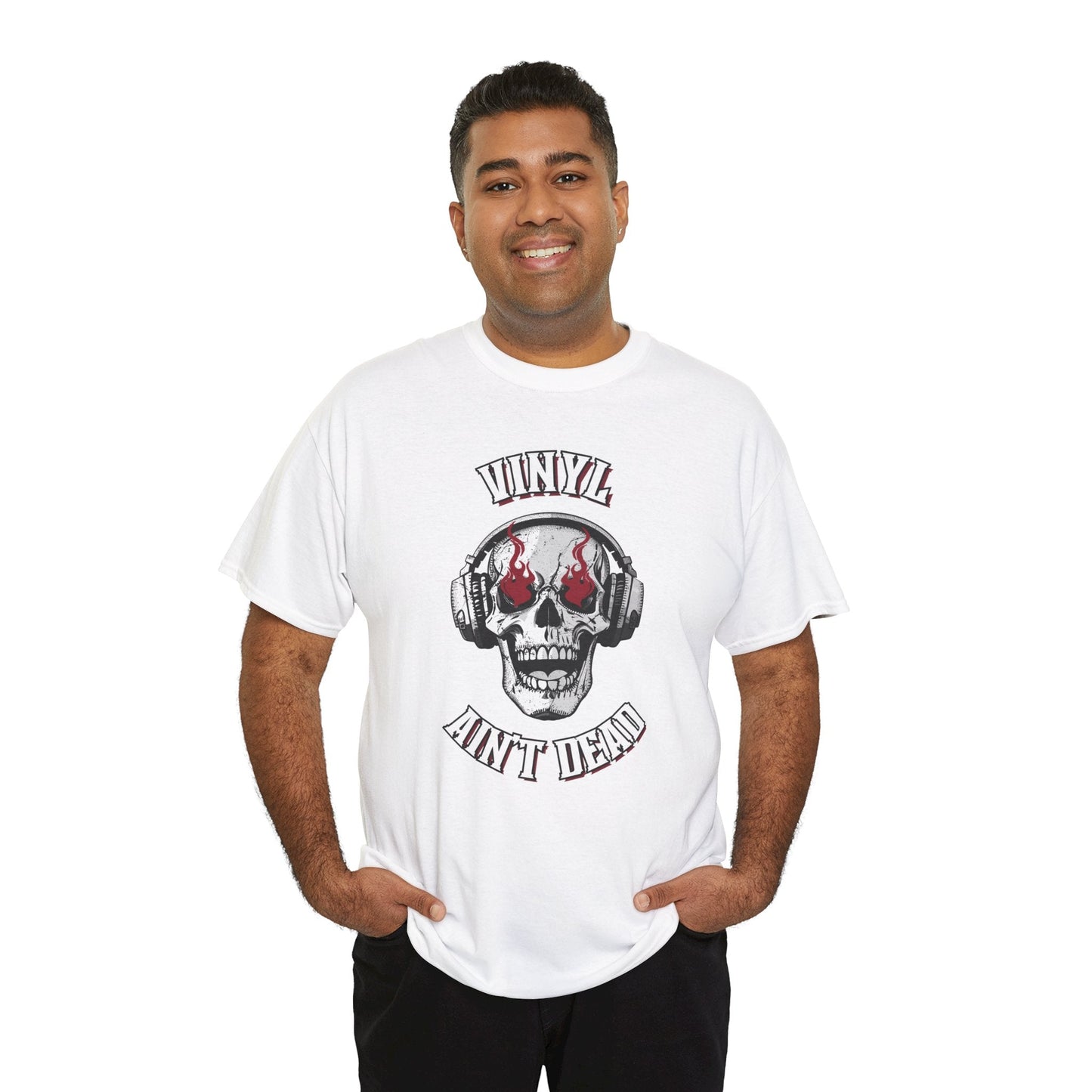 'Vinyl Ain't Dead' Skull Men's T-Shirt