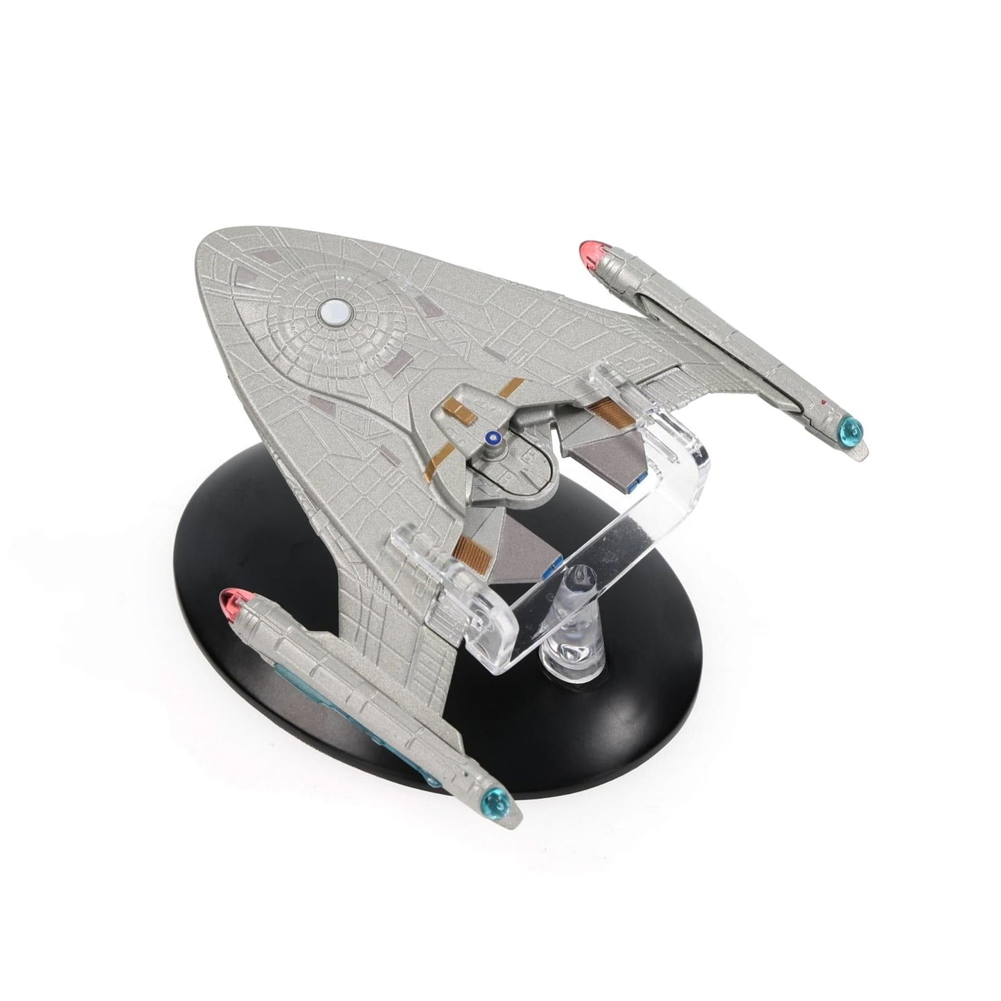 #82 United Earth Starfleet Warp Delta Model Diecast Ship Window Box (Eaglemoss / Star Trek)