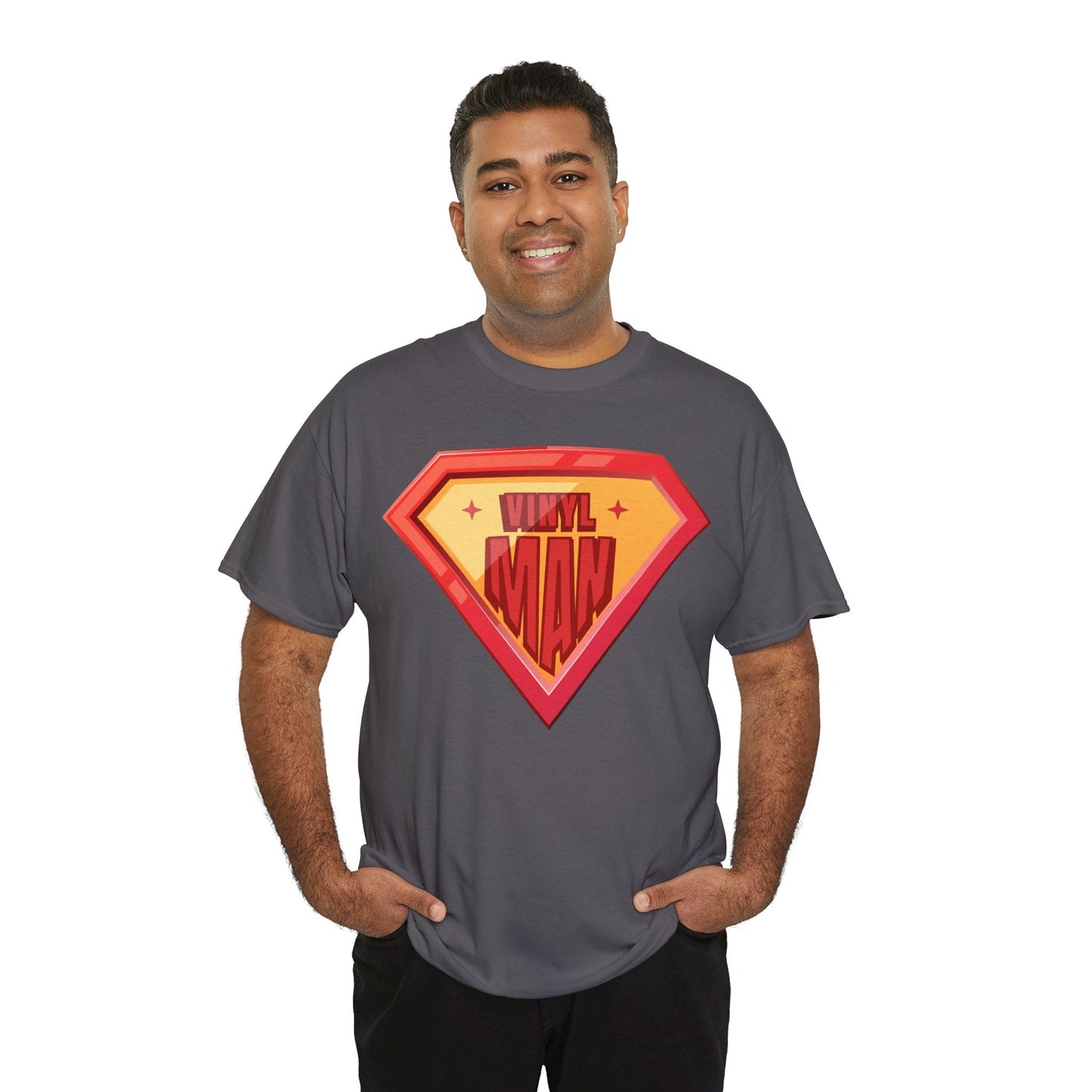 'Vinyl Man' Men's Superhero T-Shirt