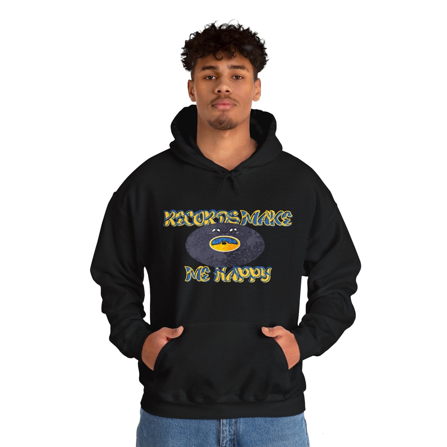 'Records Make Me Happy' Men's Hoodie