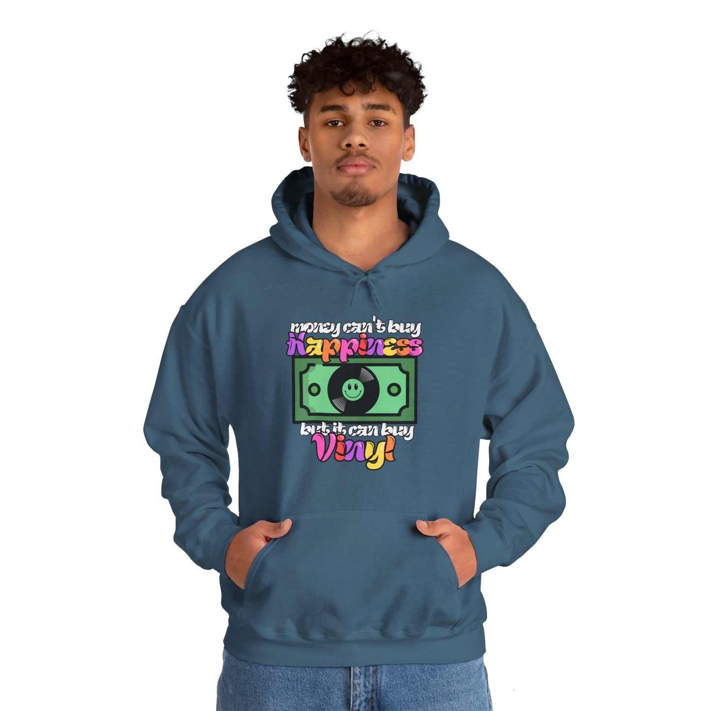 'Money Can't Buy Happiness, But It Can Buy Vinyl' Men's Hoodie