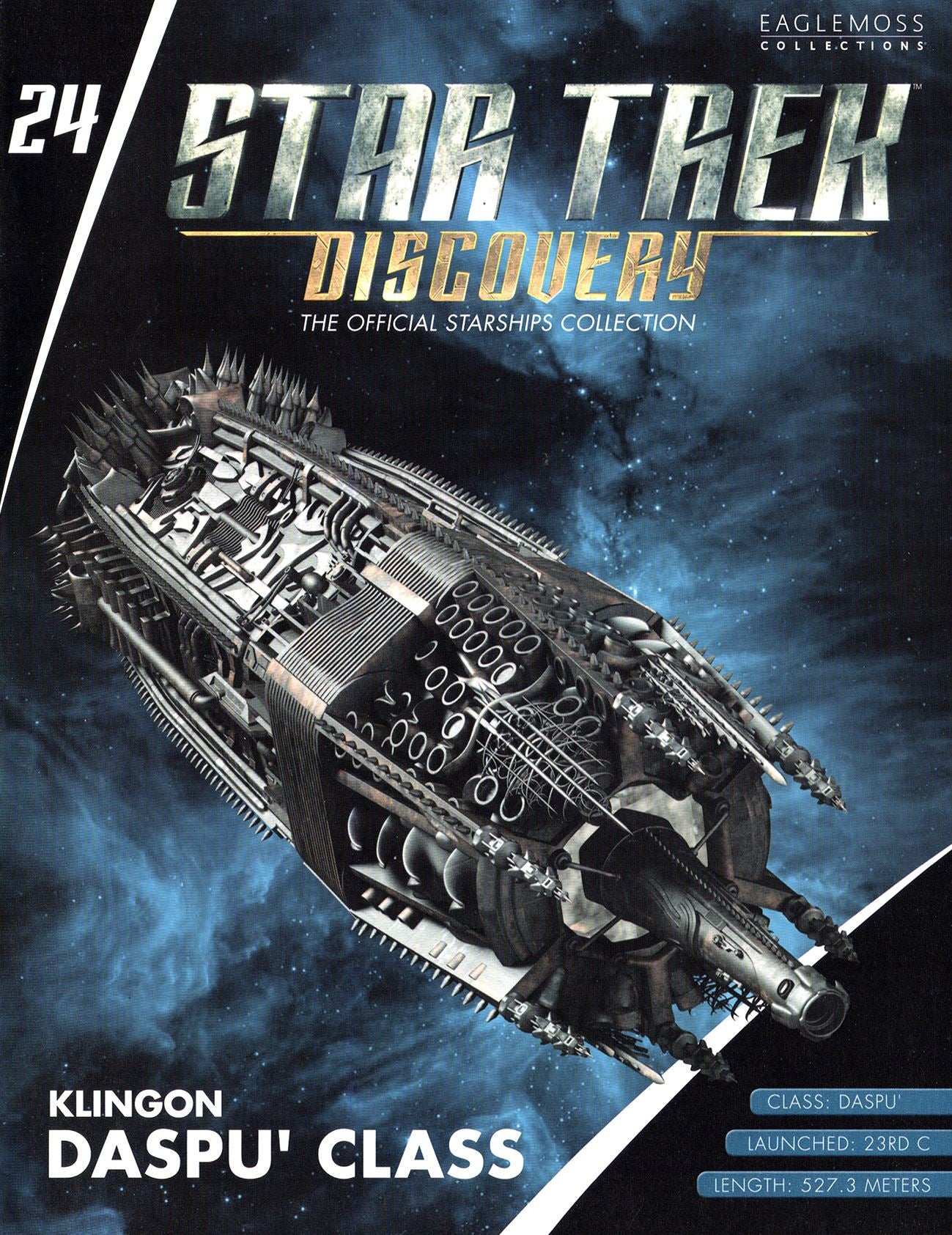 #24 Klingon DASPU' Class Discovery Ships Diecast Model Ship (Star Trek / Eaglemoss)