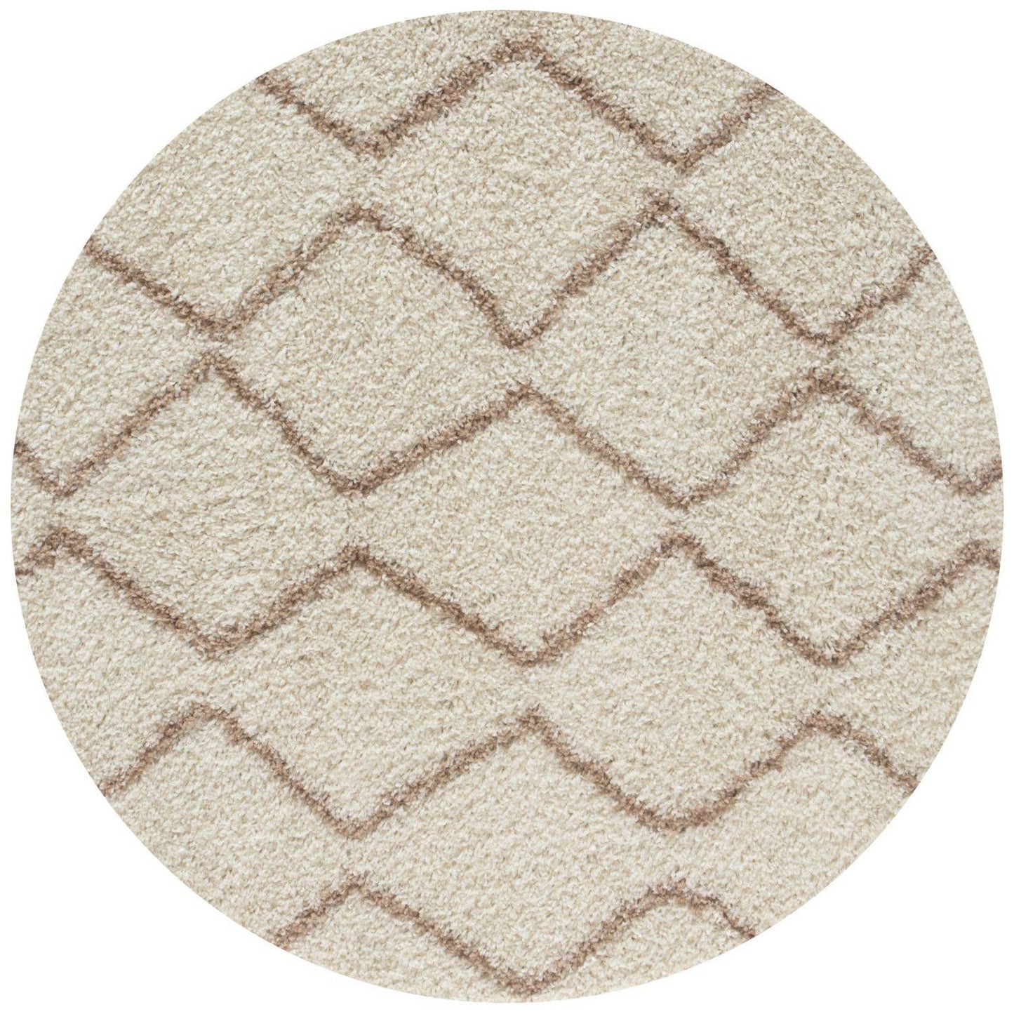 Moroccan Ivory Beige Shaggy Rug | 830