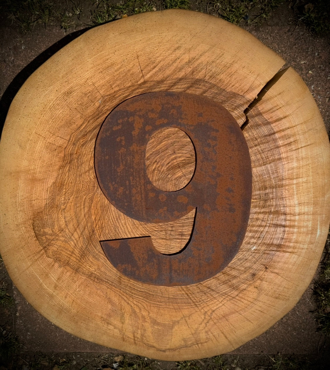 5" Fat Font Rusty Metal Letters A-Z 0-9