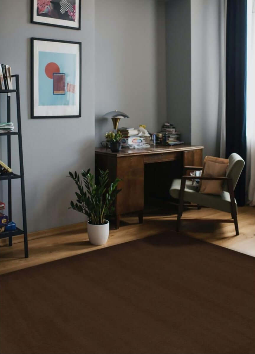 Maestro Solid Brown Rug