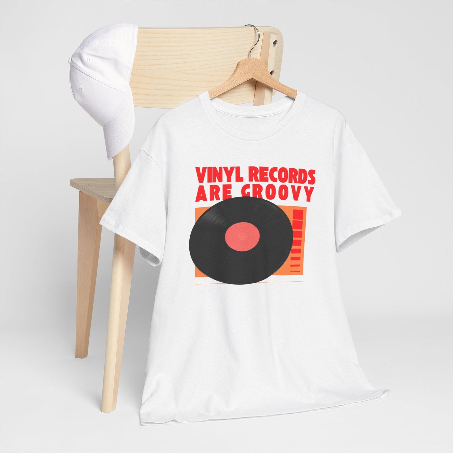 'Vinyl Records Are Groovy' Bold T-Shirt