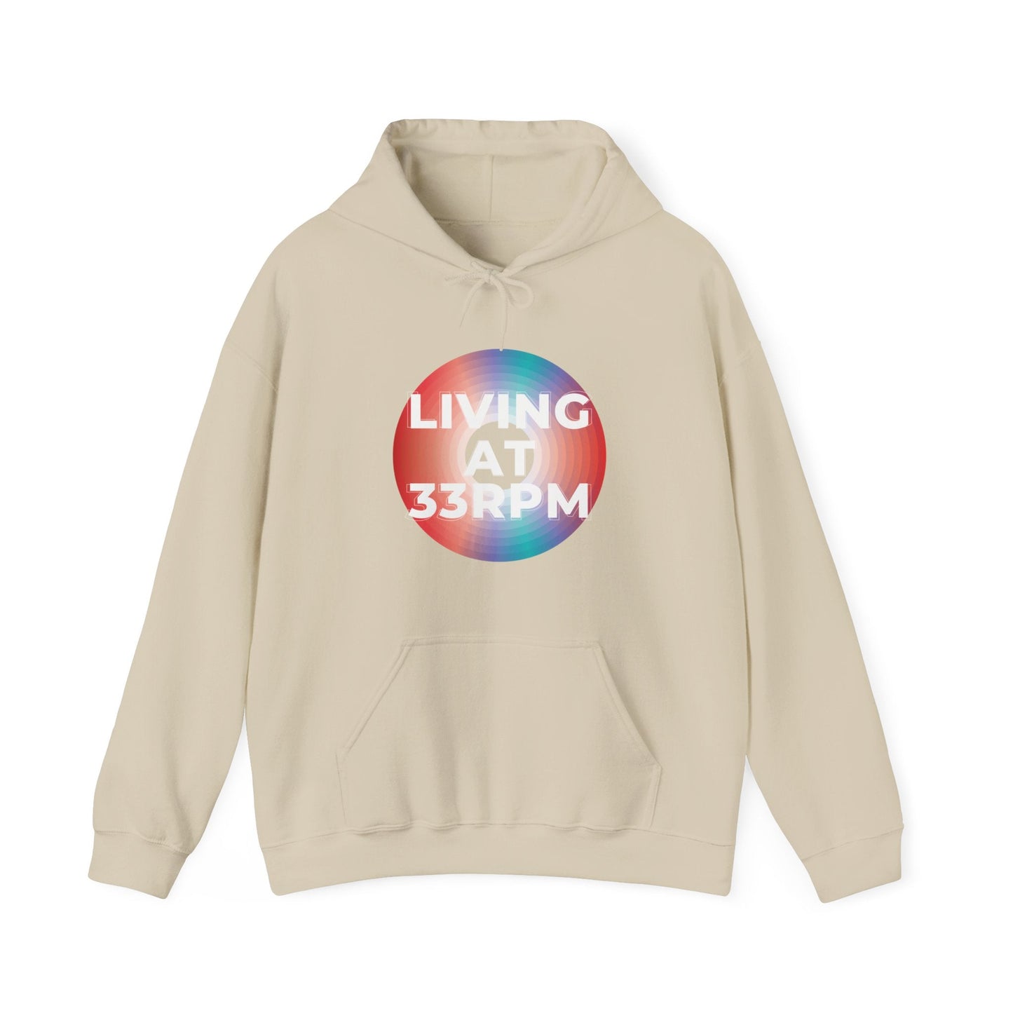 'Living at 33rpm' Men's Hoodie