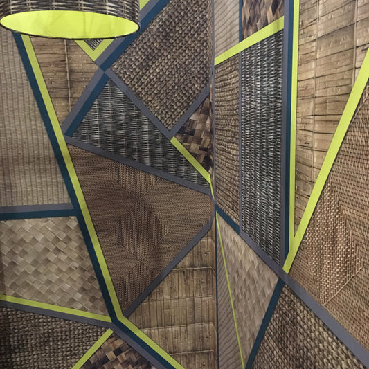 Wicker Geometric Mural Wallpaper