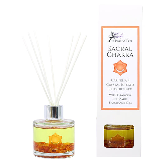 Sacral Chakra - Crystal Infused Reed Diffuser
