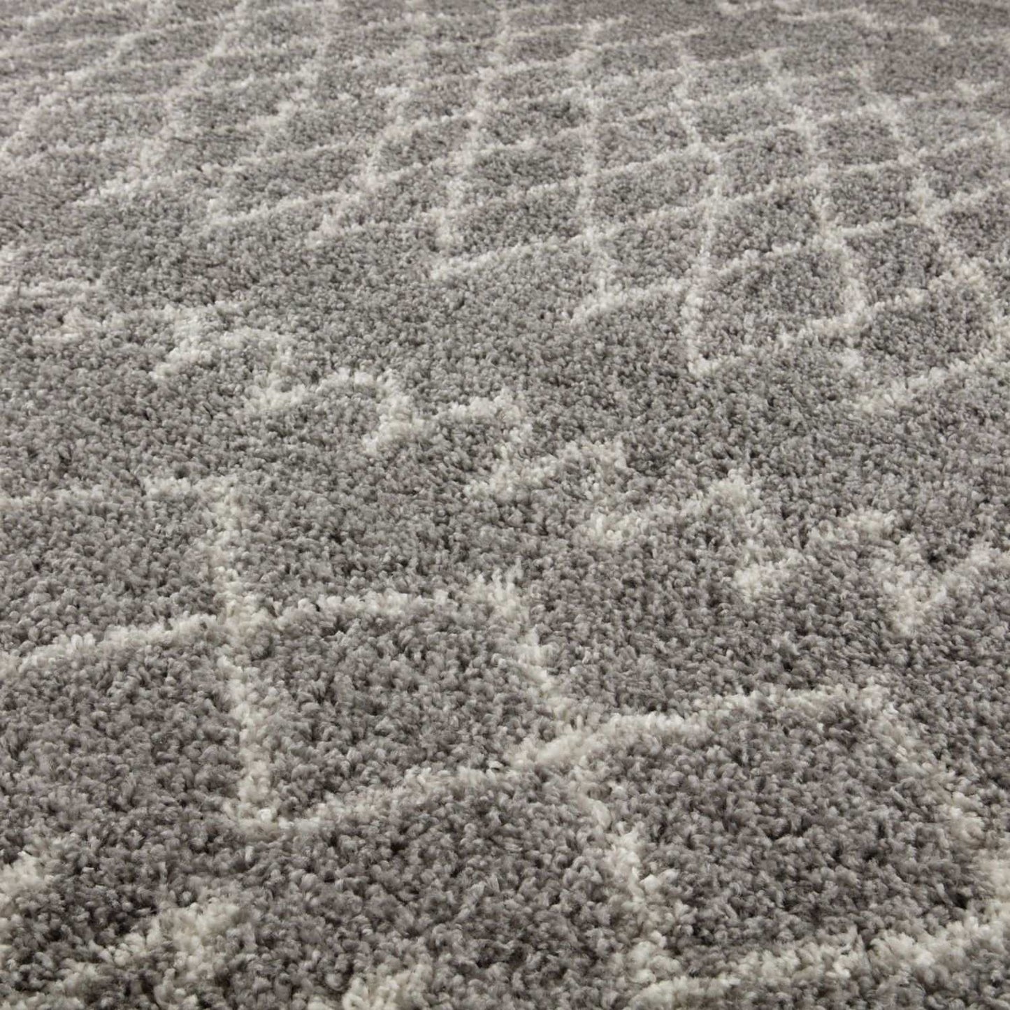 Moroccan Grey Shaggy Rug | 910