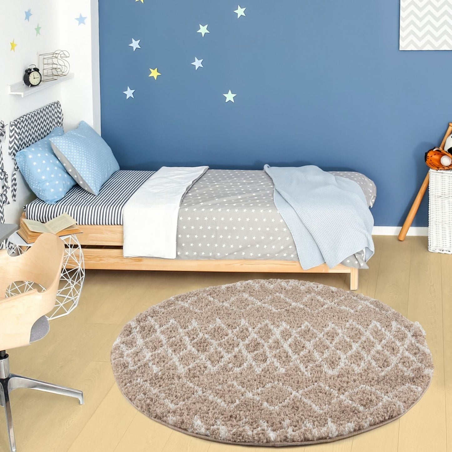 Moroccan Beige Shaggy Rug | 920