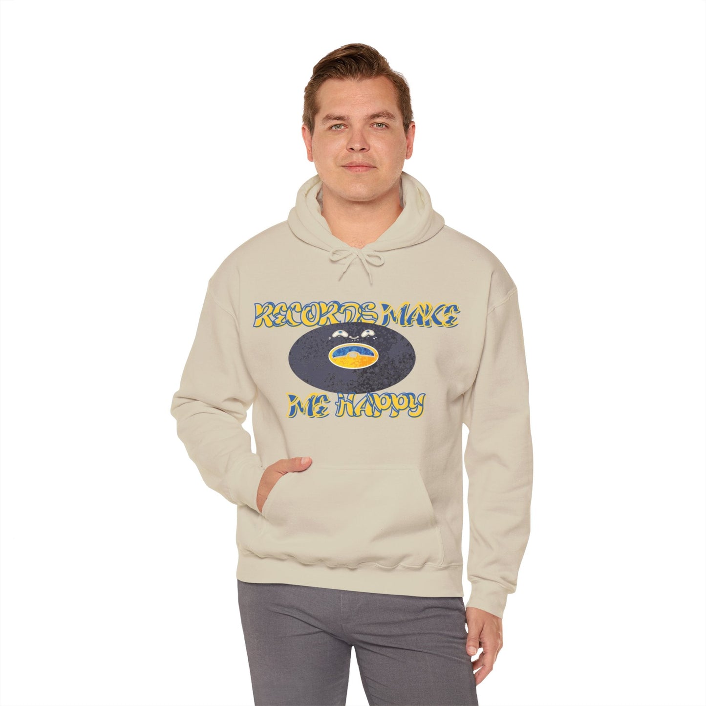'Records Make Me Happy' Men's Hoodie