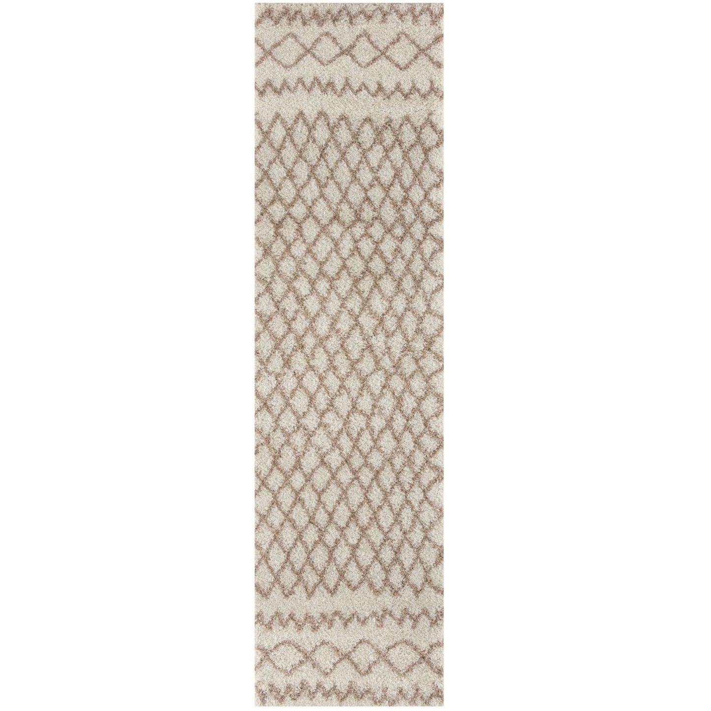 Moroccan Ivory Beige Shaggy Rug | 930