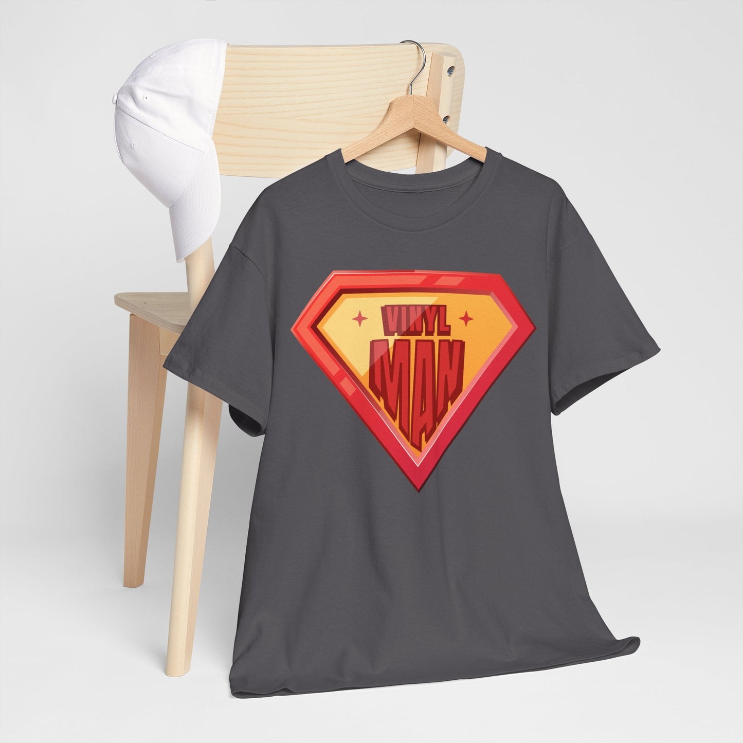 'Vinyl Man' Men's Superhero T-Shirt