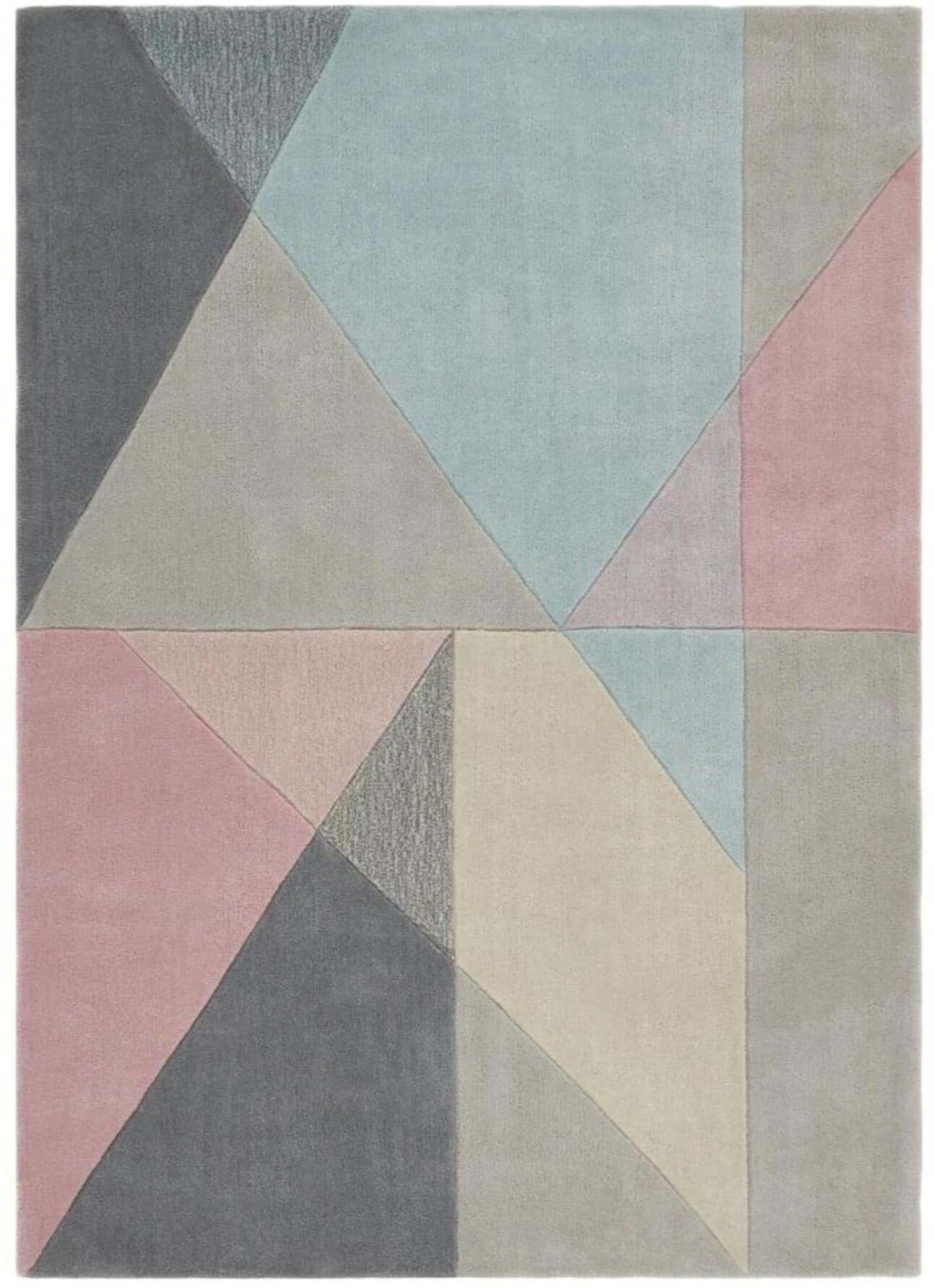 Trio Multi Pastel Geometric Rug