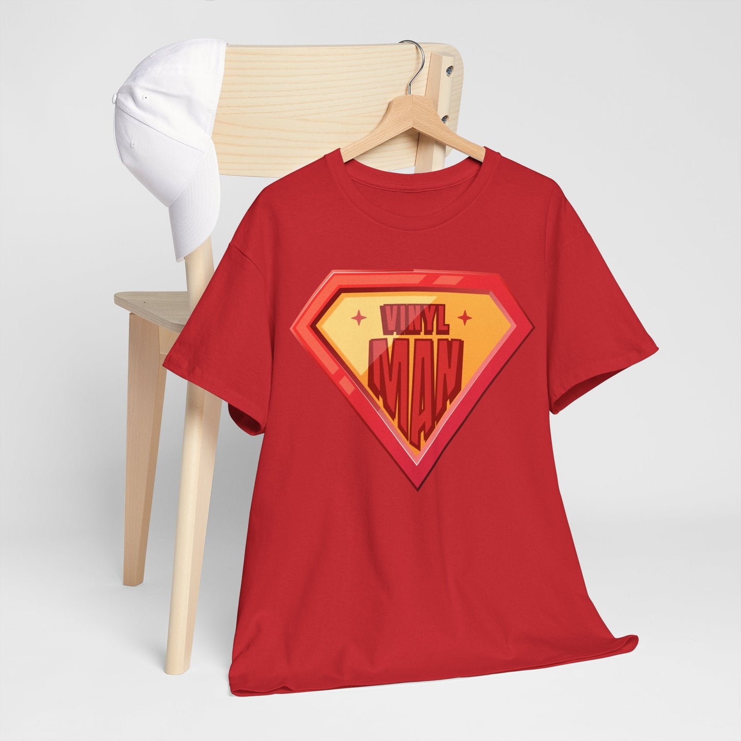 'Vinyl Man' Men's Superhero T-Shirt