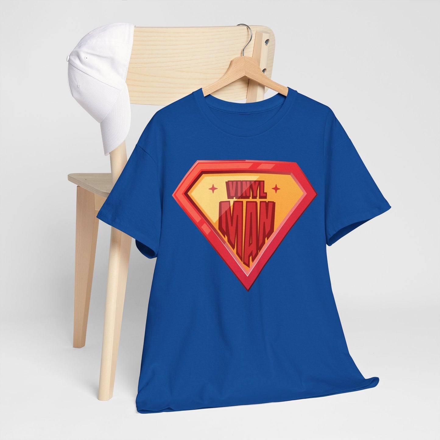 'Vinyl Man' Men's Superhero T-Shirt