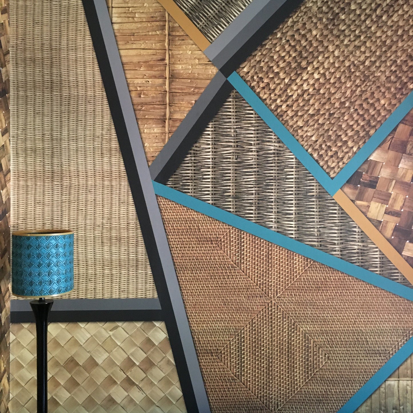 Wicker Geometric Mural Wallpaper