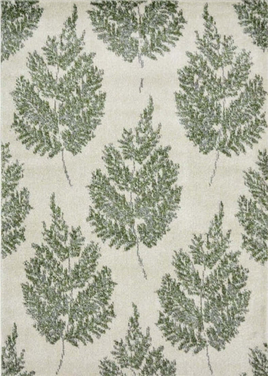 Villa Green Floral Rug