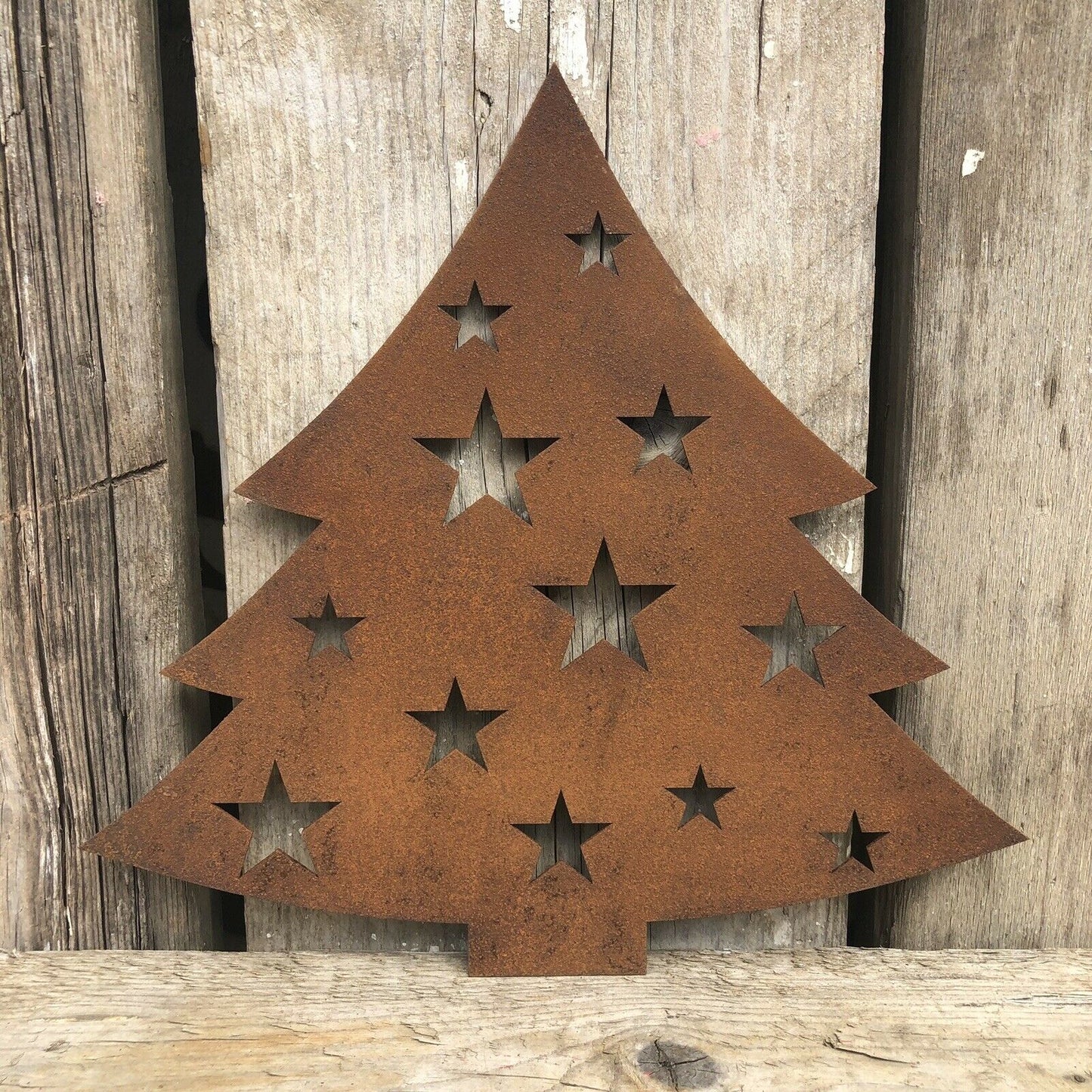 Buy Rusty Metal Christmas Tree Decoration Online - Fast Nationwide Delivery