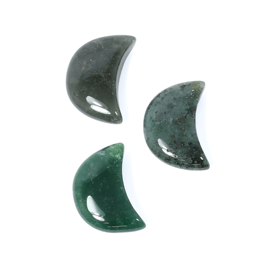 Healing Mini Moon Crystal - Moss Agate