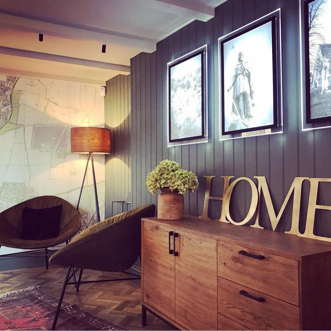 Distressed Gold 5" or 12" Classic Metal Letters, A-Z, 0-9