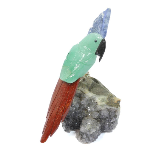 Aventurine, Jasper & Sodalite Parrot - The Guardian Of Balance (144g)