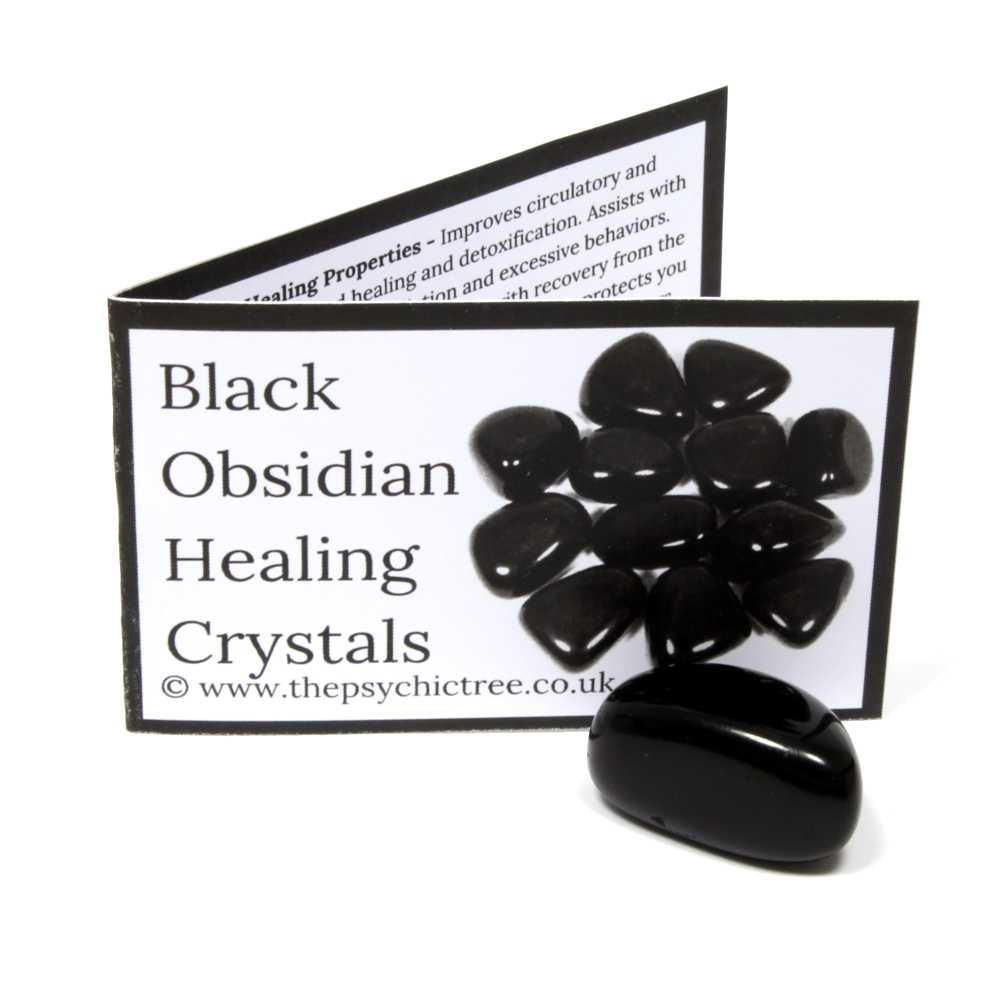 Black Obsidian Polished Tumblestone Healing Crystals
